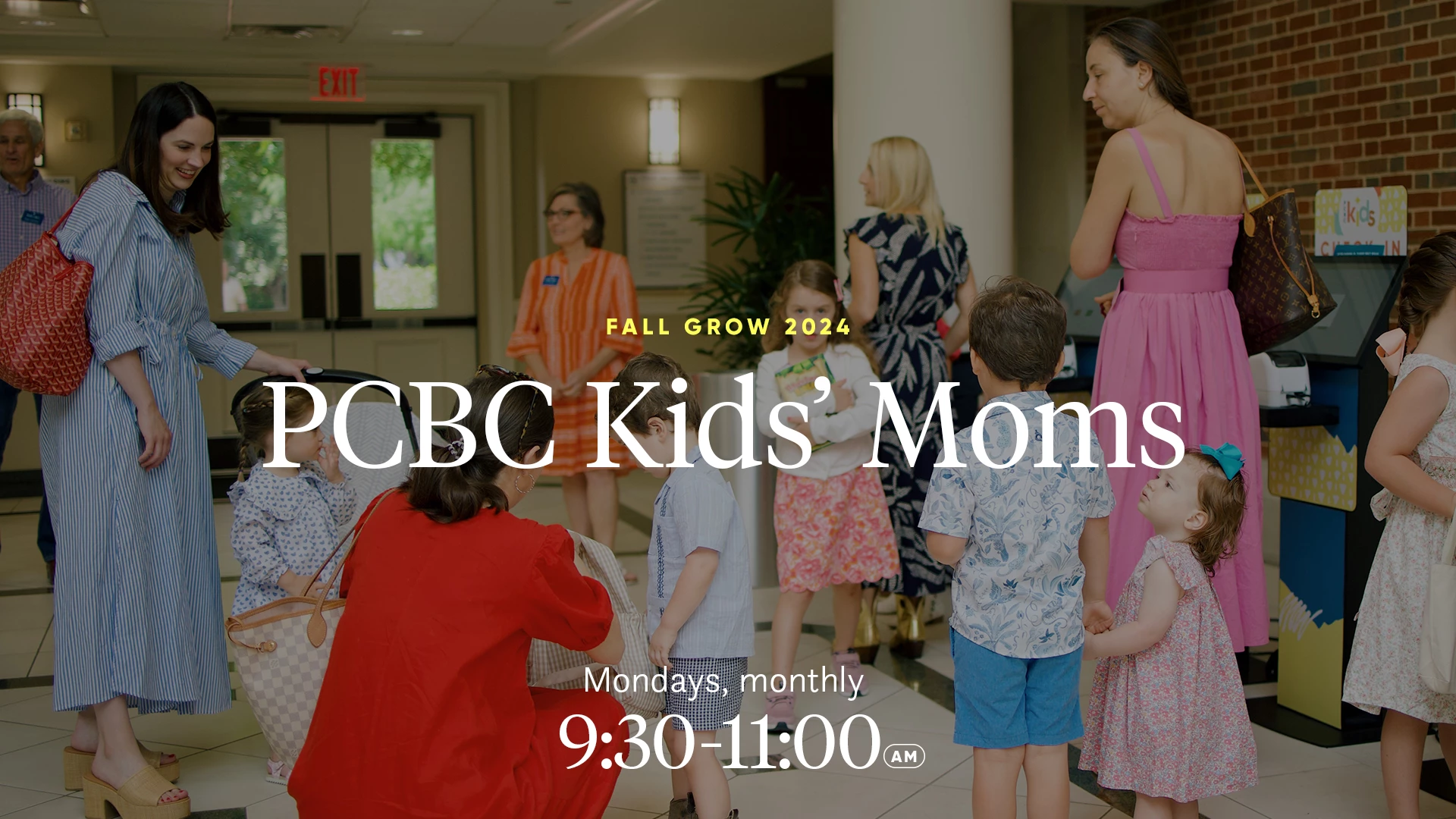 pcpb kids' moms: mondays, monthly 9:30 - 11 am