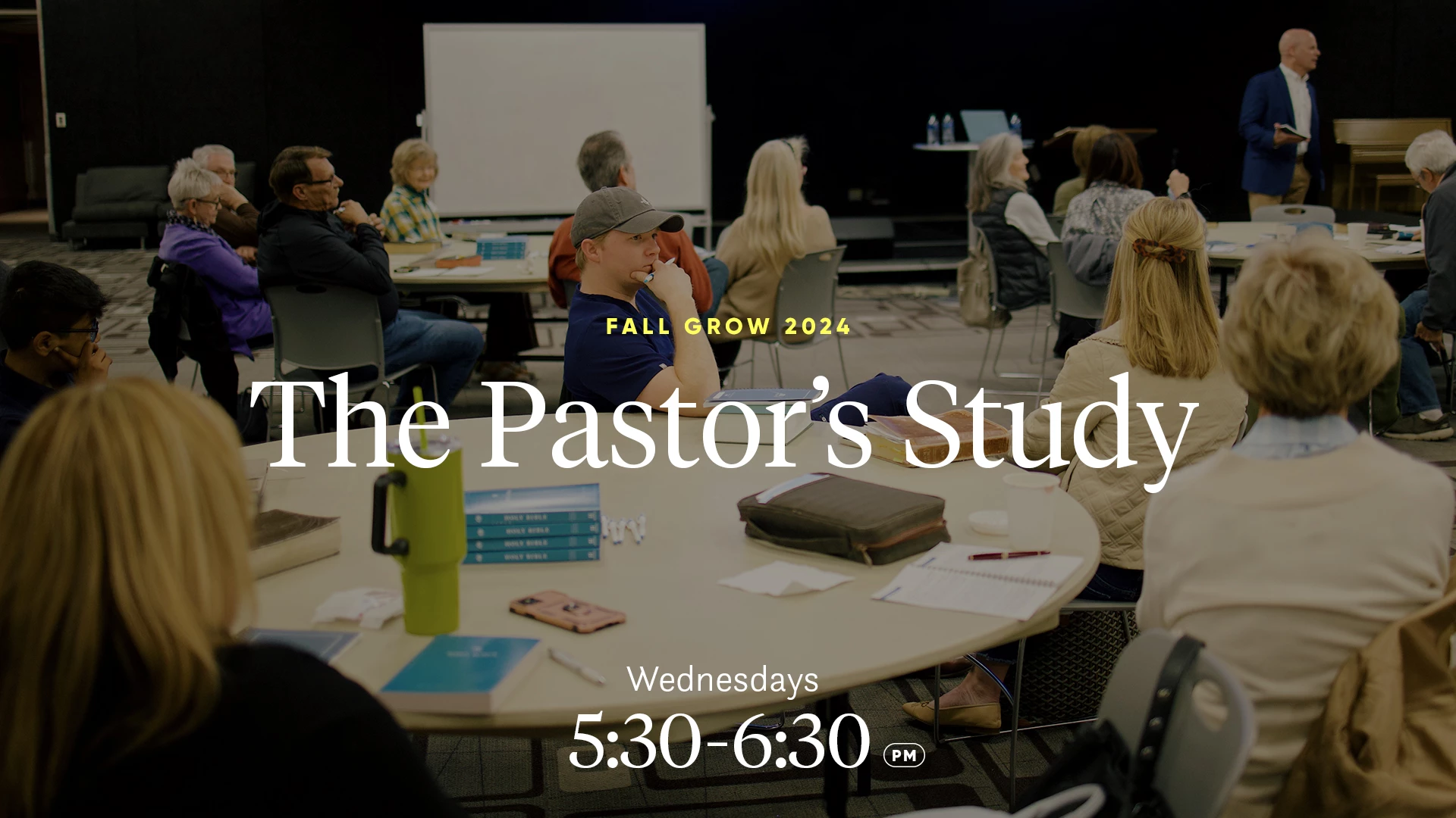 the pastor's study: wednesdays 5:30 - 6:30 pm