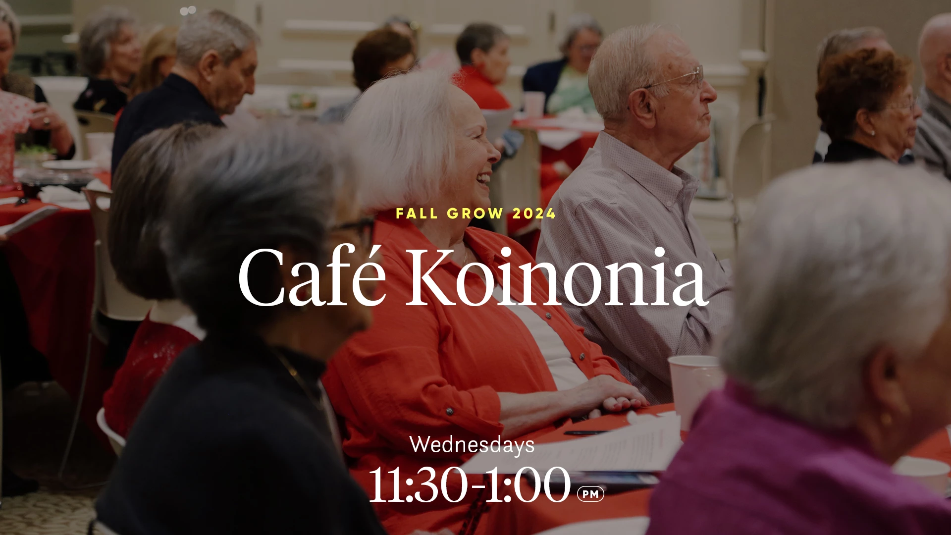 cafe koinonia: wednesdays 11:30 - 1 pm