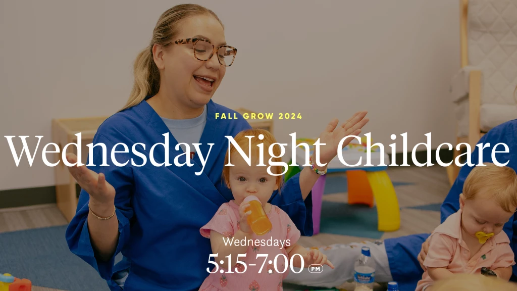 wednesday night childcare: wednesdays 5:15 - 7 pm