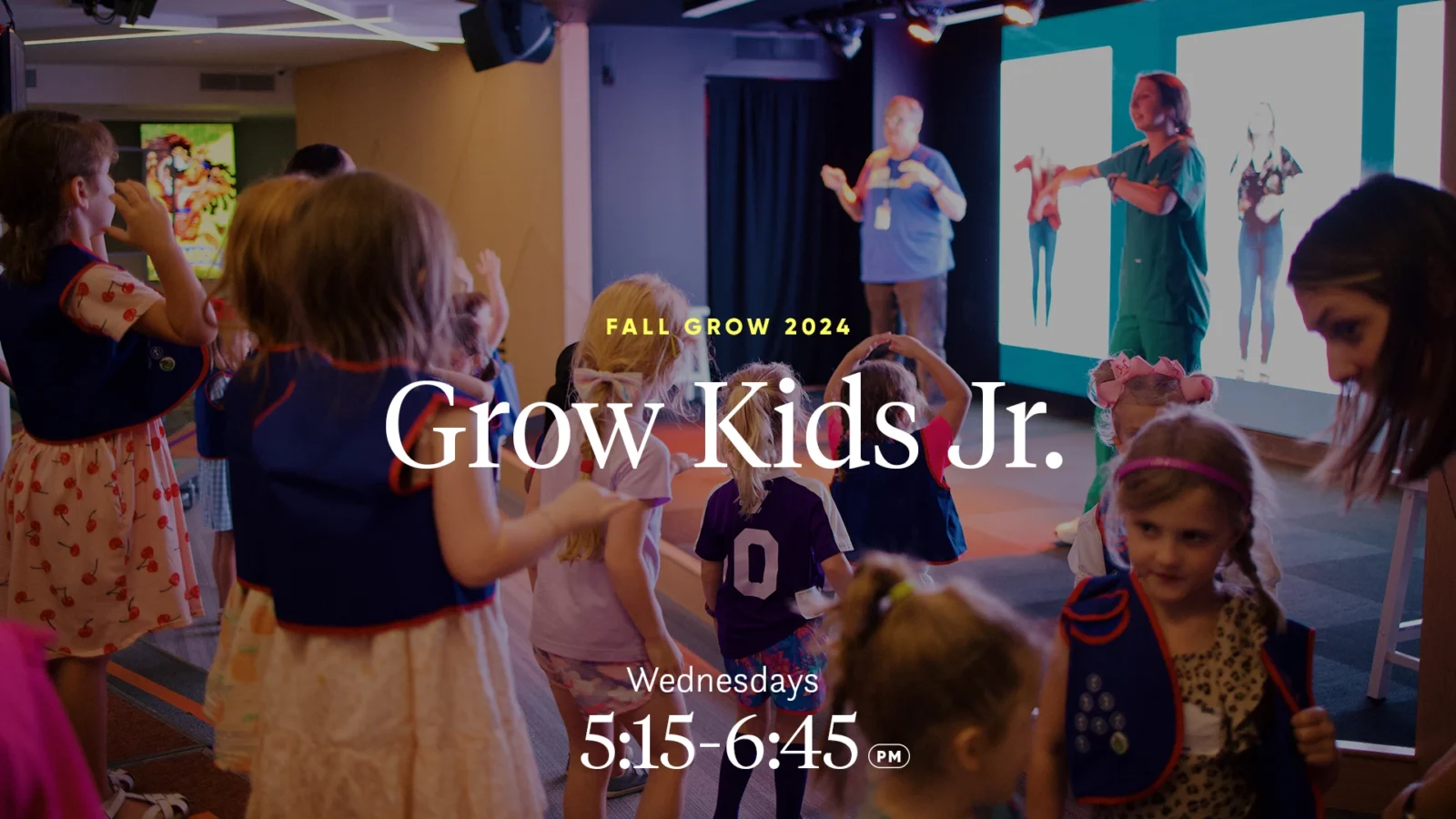 grow kids jr: wednesdays 5:15 - 6:45 pm