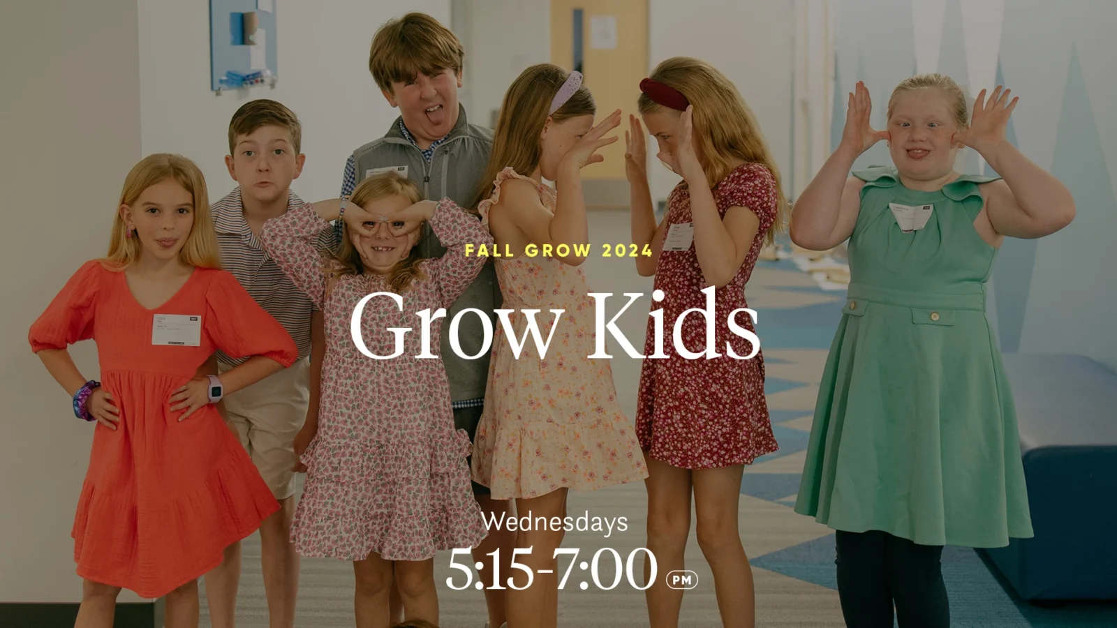 grow kids: wednesdays 5:15 - 7 pm