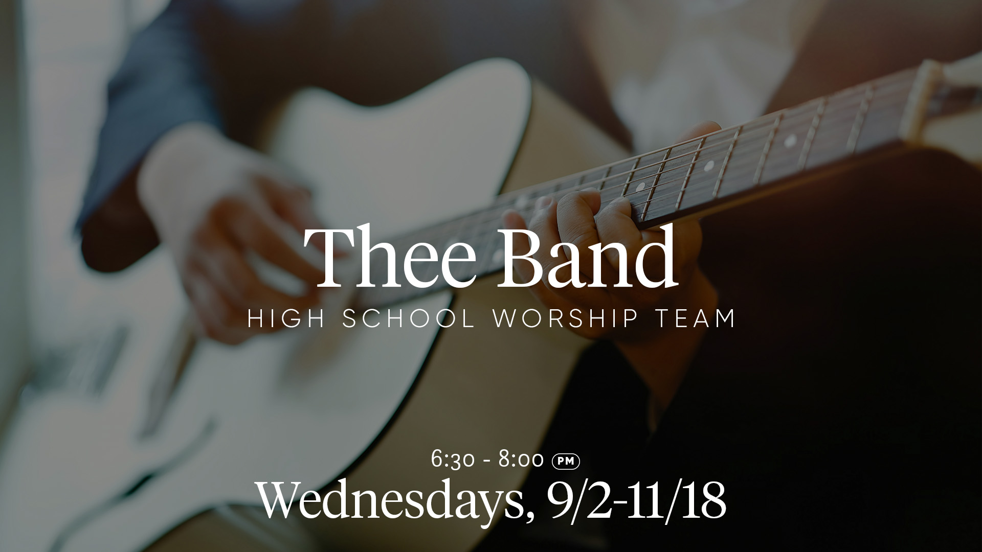 Thee Band: High School Worship Team