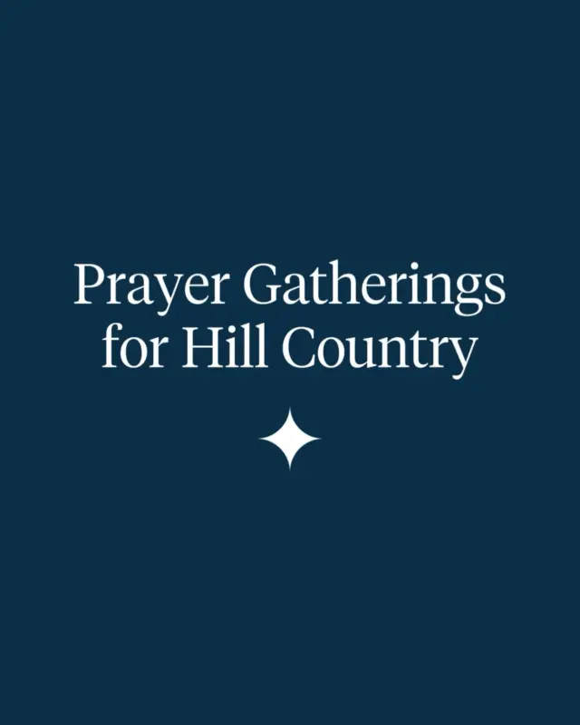 Friends, please join us in prayer for all those affected by the flooding in Hill Country. All are welcome. 

Saturday, July 5

10:30 a.m. | Lake Highlands Elementary Playground 
11:00 a.m. - 1:00 p.m. | Ellis Chapel at Park Cities Baptist Church